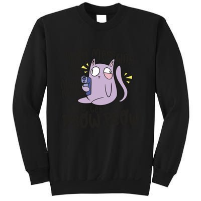 You Mess With The Meow Funny Cat Sweatshirt