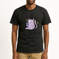 You Mess With The Meow Funny Cat Tall T-Shirt