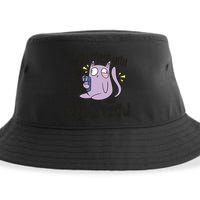 You Mess With The Meow Funny Cat Sustainable Bucket Hat