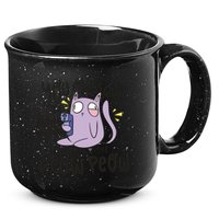 You Mess With The Meow Funny Cat 15oz Campfire Ceramic Mug
