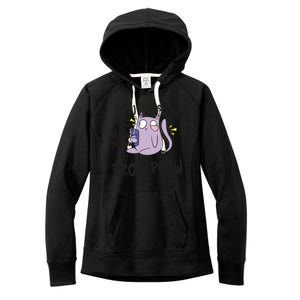 You Mess With The Meow Funny Cat Women's Fleece Hoodie