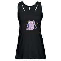You Mess With The Meow Funny Cat Ladies Essential Flowy Tank