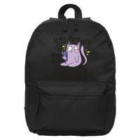 You Mess With The Meow Funny Cat 16 in Basic Backpack