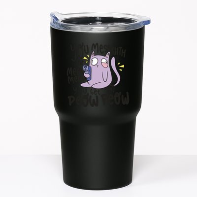 You Mess With The Meow Funny Cat Tumbler