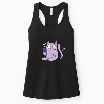 You Mess With The Meow Funny Cat Womens Tank Top