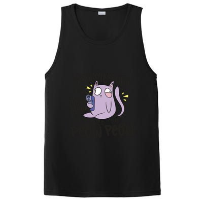 You Mess With The Meow Funny Cat PosiCharge Competitor Tank
