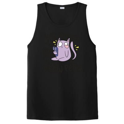 You Mess With The Meow Funny Cat PosiCharge Competitor Tank