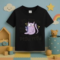 You Mess With The Meow Funny Cat Toddler T-Shirt