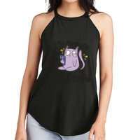 You Mess With The Meow Funny Cat Women's Perfect Tri Rocker Tank