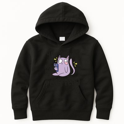 You Mess With The Meow Funny Cat Kids Hoodie