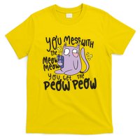 You Mess With The Meow Funny Cat T-Shirt