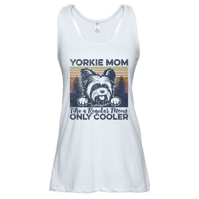 Yorkie Mom Yorkshire Mama Dog Mother York Dog Owner Ladies Essential Flowy Tank