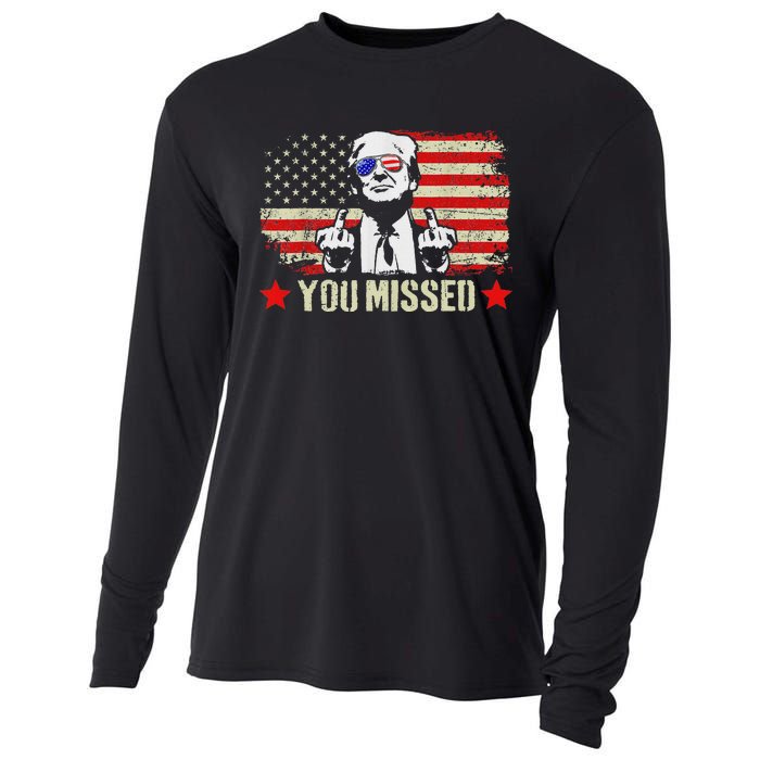 You Missed  You Missed Trump 2024 You Missed Cooling Performance Long Sleeve Crew