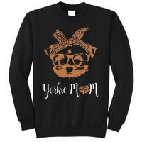 Yorkie Mom Yorkshire Leopard Dog Lovers Mother's Day Sweatshirt