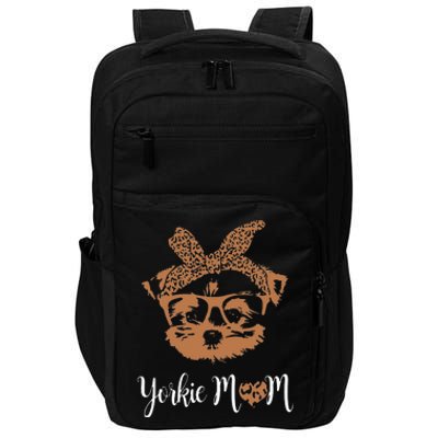 Yorkie Mom Yorkshire Leopard Dog Lovers Mother's Day Impact Tech Backpack