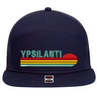 Ypsilanti Michigan 7 Panel Mesh Trucker Snapback Hat