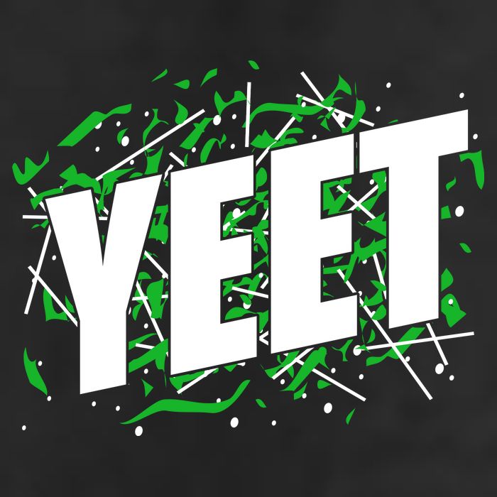 Yeet Meme Garment-Dyed Fleece Hoodie