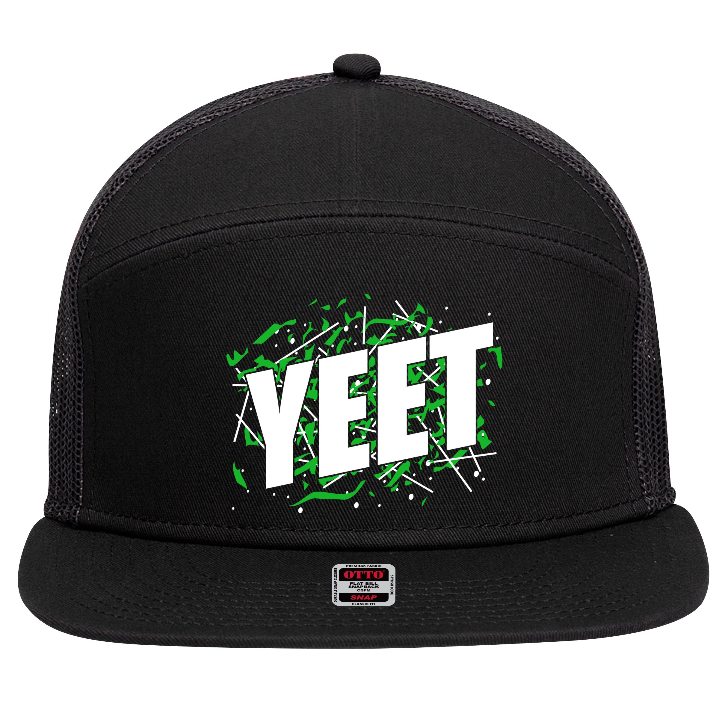 Yeet Meme 7 Panel Mesh Trucker Snapback Hat
