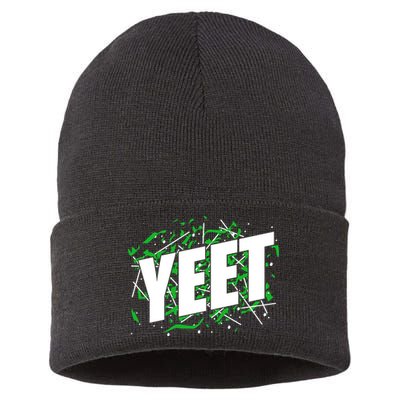 Yeet Meme Sustainable Knit Beanie