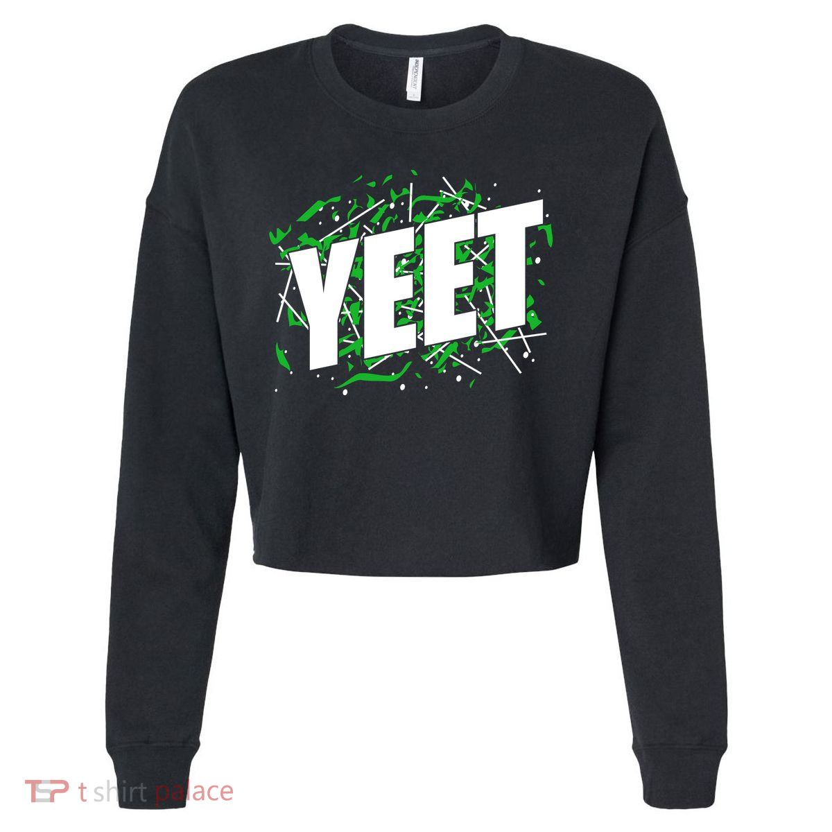 Yeet Meme Cropped Pullover Crew