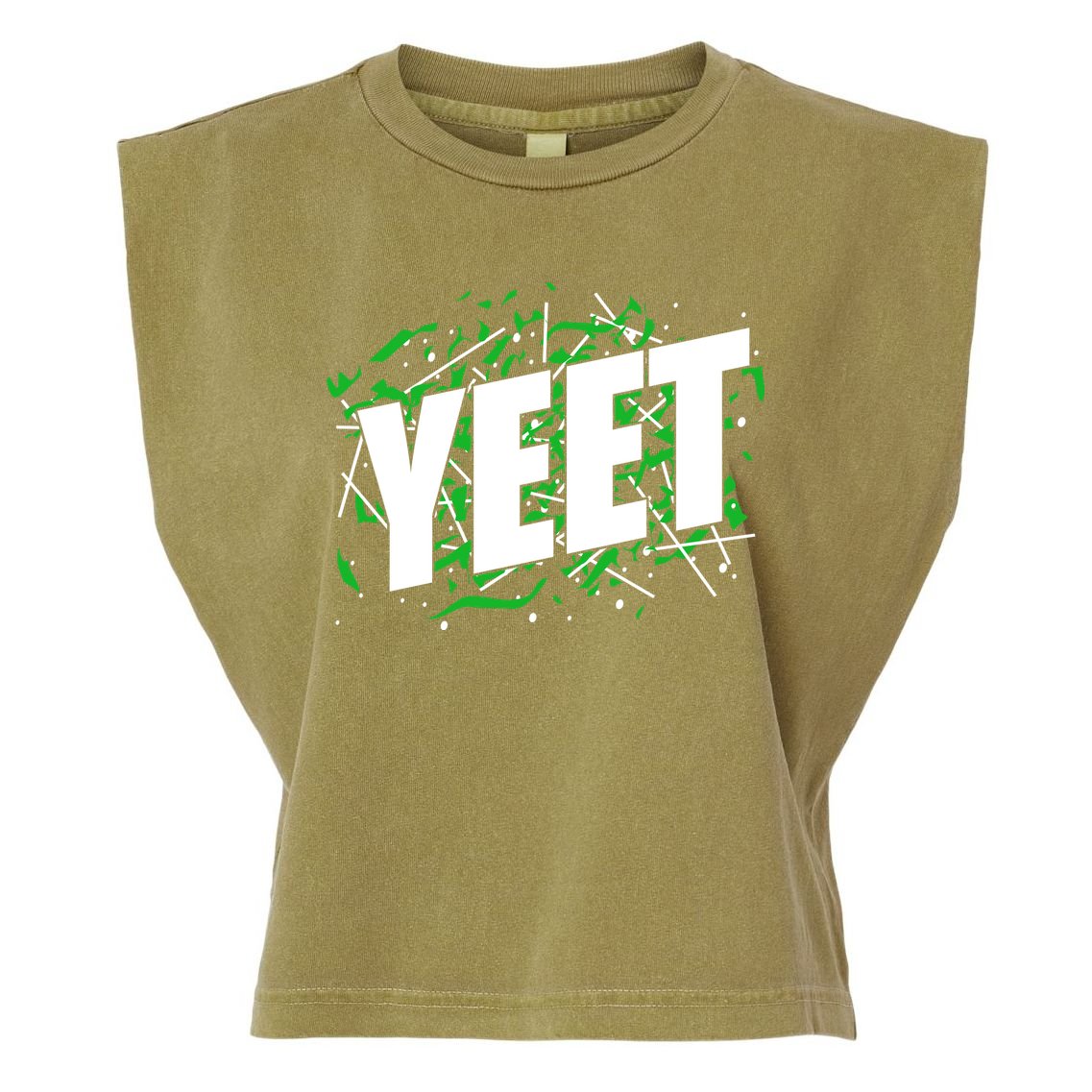 Yeet Meme Garment-Dyed Women's Muscle Tee