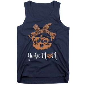 Yorkie Mom Yorkshire Leopard Dog Lovers Mother's Day Gift Tank Top