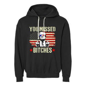 You Missed You Missed Trump 2024 You Missed Garment-Dyed Fleece Hoodie