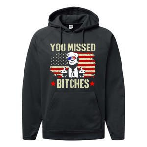 You Missed You Missed Trump 2024 You Missed Performance Fleece Hoodie