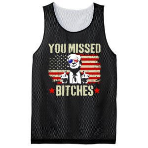 You Missed You Missed Trump 2024 You Missed Mesh Reversible Basketball Jersey Tank