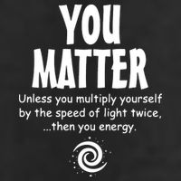 You Matter You Energy Funny Science 7 Panel Mesh Trucker Snapback Hat