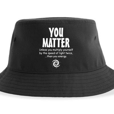You Matter You Energy Funny Science Sustainable Bucket Hat