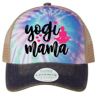 Yogi Mama Yoga Mom Yoga Lovers Meaningful Gift Legacy Tie Dye Trucker Hat