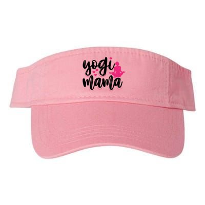 Yogi Mama Yoga Mom Yoga Lovers Meaningful Gift Valucap Bio-Washed Visor