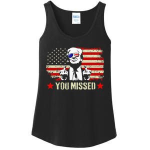 You Missed You Missed Trump 2024 You Missed Ladies Essential Tank