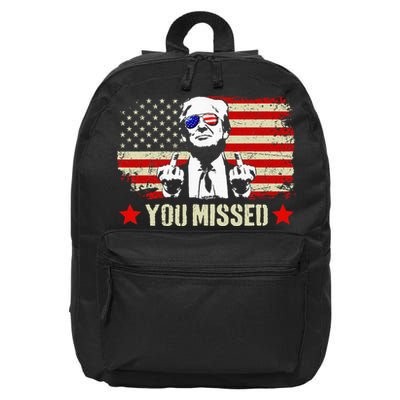 You Missed You Missed Trump 2024 You Missed 16 in Basic Backpack