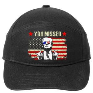 You Missed You Missed Trump 2024 You Missed 7-Panel Snapback Hat