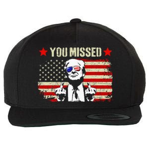 You Missed You Missed Trump 2024 You Missed Wool Snapback Cap