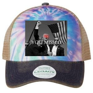 You Missed You Missed Trump 2024 You Missed Legacy Tie Dye Trucker Hat