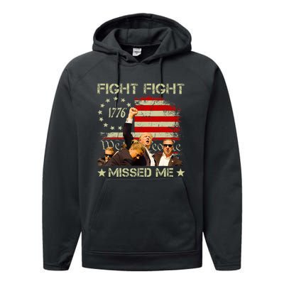 You Missed  You Missed Trump 2024 You Missed We The People Performance Fleece Hoodie