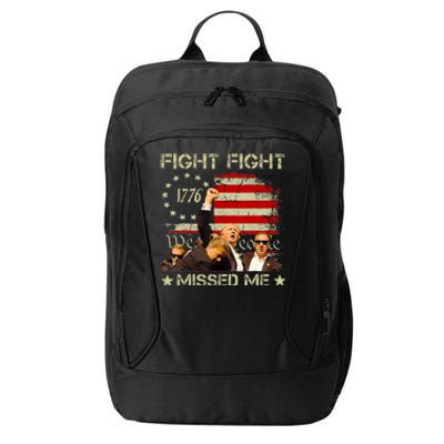 You Missed  You Missed Trump 2024 You Missed We The People City Backpack