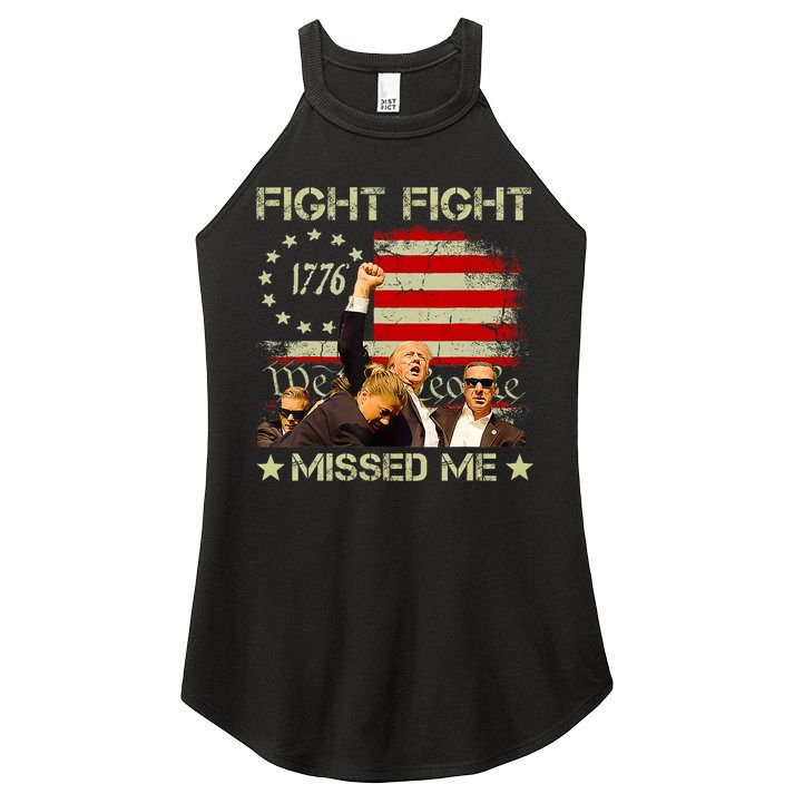 You Missed  You Missed Trump 2024 You Missed We The People Women's Perfect Tri Rocker Tank