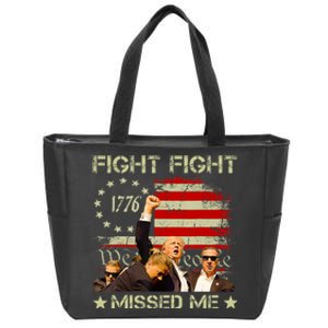 You Missed  You Missed Trump 2024 You Missed We The People Zip Tote Bag