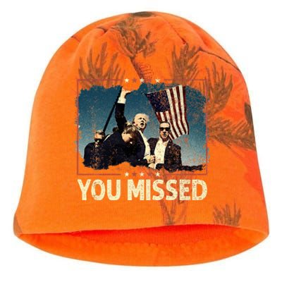 You Missed  You Missed Trump 2024 T You Missed Kati - Camo Knit Beanie