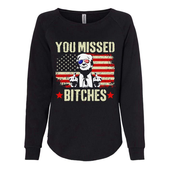 You Missed  You Missed Trump 2024 T You Missed Womens California Wash Sweatshirt