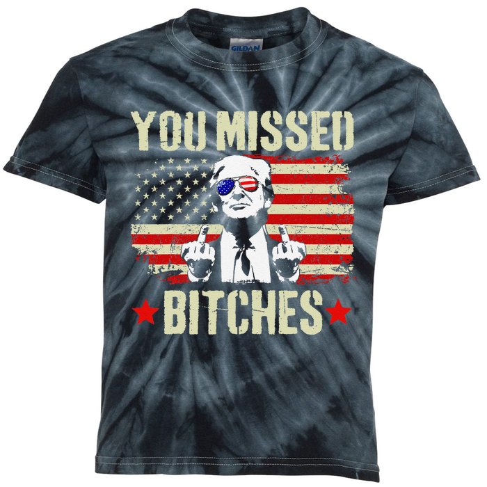 You Missed  You Missed Trump 2024 T You Missed Kids Tie-Dye T-Shirt