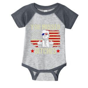 You Missed  You Missed Trump 2024 T You Missed Infant Baby Jersey Bodysuit