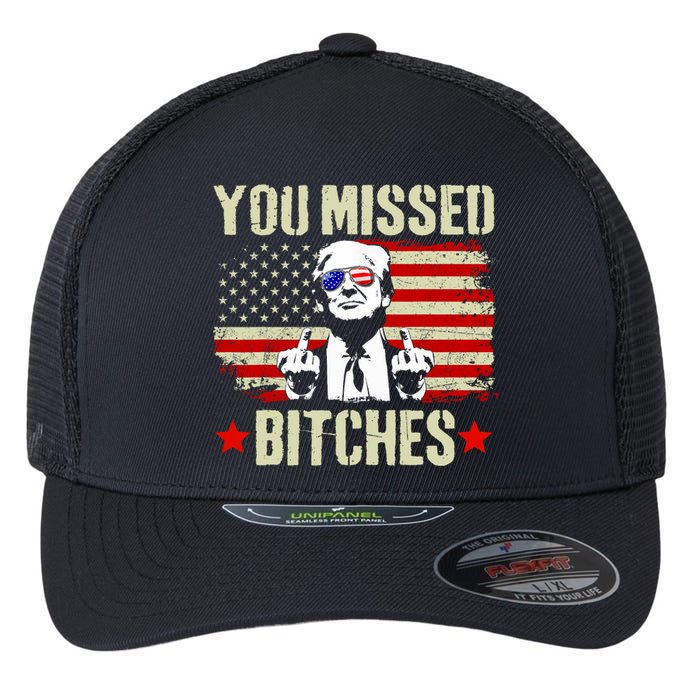 You Missed You Missed Trump 2024 You Missed Flexfit Unipanel Trucker Cap