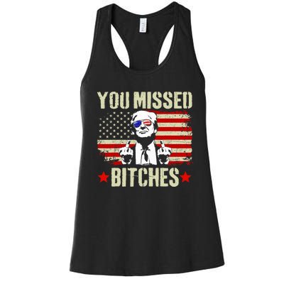 You Missed You Missed Trump 2024 You Missed Women's Racerback Tank