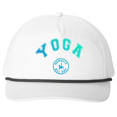 Yoga Namaste All Day Teacher Savasana Namaste Class Workout Gift Snapback Five-Panel Rope Hat