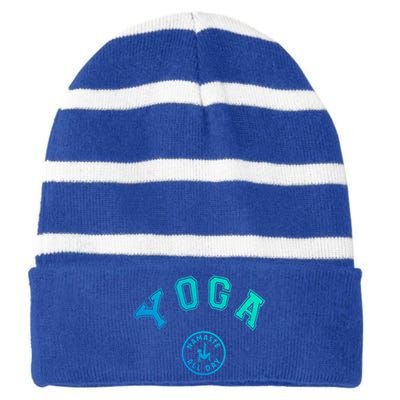 Yoga Namaste All Day Teacher Savasana Namaste Class Workout Gift Striped Beanie with Solid Band